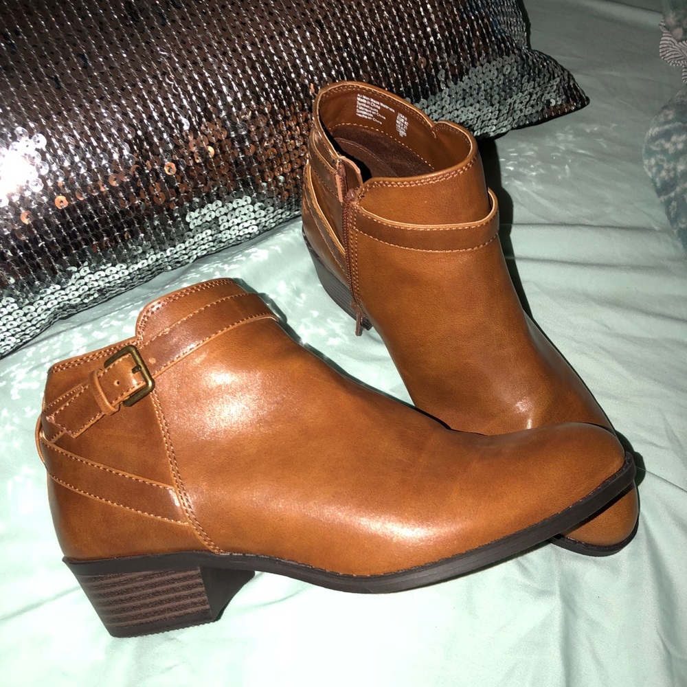 Brown booties